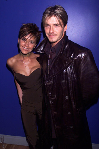 David and Victoria Beckham posed together at a London premiere in February 2000.
David and Victoria Beckham posed together at a London premiere in February 2000.
