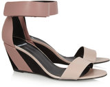 Pierre Hardy Leather and suede wedge sandals