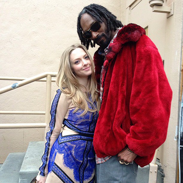 Snoop Dogg met up with Amanda Seyfried at the MTV Movie Awards.
Source: Instagram user snoopdogg
Snoop Dogg met up with Amanda Seyfried at the MTV Movie Awards.
Source: Instagram user snoopdogg