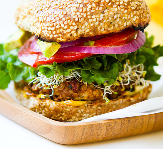 Veggie Burger on Whole Wheat Bun Veggie Burger on Whole Wheat Bun