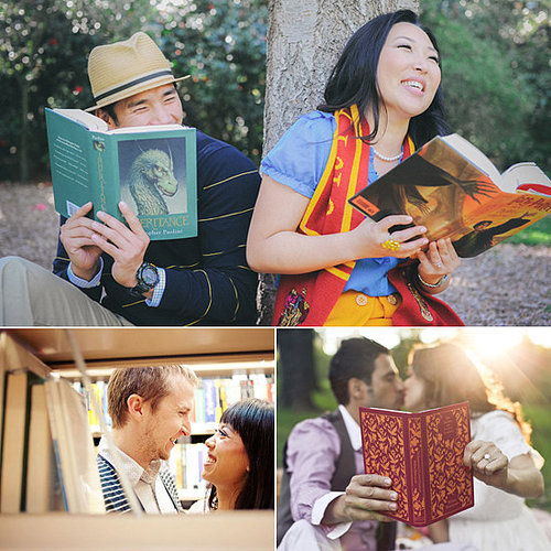 Whether you're a comic-book fiend, Potter head, novelist, or just love reading, books are easy props to show your personality in an engagement photo shoot. Check out POPSUGAR Sex & Culture's cute ideas for book-inspired engagement shoots.
Whether you're a comic-book fiend, Potter head, novelist, or just love reading, books are easy props to show your personality in an engagement photo shoot. Check out POPSUGAR Sex & Culture's cute ideas for book-inspired engagement shoots.