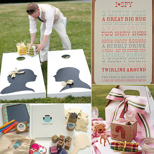 POPSUGAR Moms has rounded up some amazing wedding activities just for kids, including scavenger hunts and I Spy, outdoor games, and favor kits that might just keep kiddos at the table during dinner.
POPSUGAR Moms has rounded up some amazing wedding activities just for kids, including scavenger hunts and I Spy, outdoor games, and favor kits that might just keep kiddos at the table during dinner.