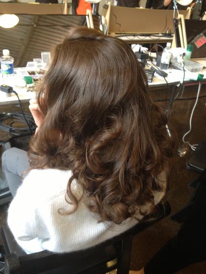 If you're just looking to wear these curls for the ceremony, take Dimachki's advice for a long-lasting style. "Using a mousse to get a great foundation will really secure the look and give that coarseness and extra grip when you do curl, and let the heat sit on — don't be shy," she said.
If you're just looking to wear these curls for the ceremony, take Dimachki's advice for a long-lasting style. "Using a mousse to get a great foundation will really secure the look and give that coarseness and extra grip when you do curl, and let the heat sit on — don't be shy," she said.