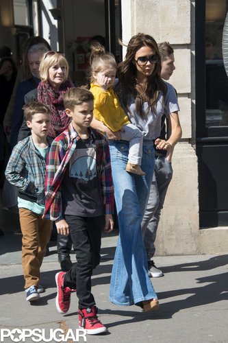 Victoria Beckham Joins Her Family in Paris Victoria Beckham Joins Her Family in Paris