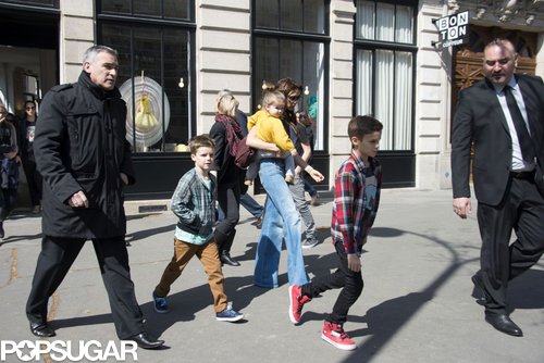 Victoria Beckham Joins Her Family in Paris Victoria Beckham Joins Her Family in Paris