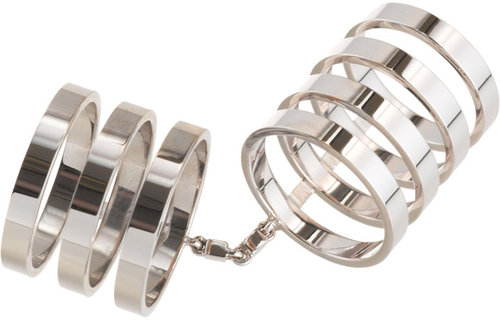 Repossi White Gold Seven-Row Berbere Ring