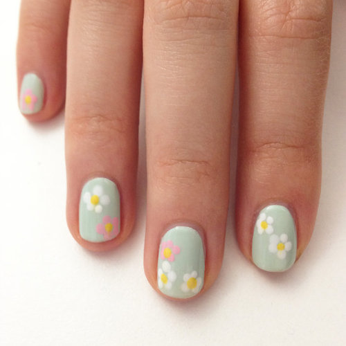 This pastel palette of flowers is an easy way to wear a floral print on your nails.
This pastel palette of flowers is an easy way to wear a floral print on your nails.
