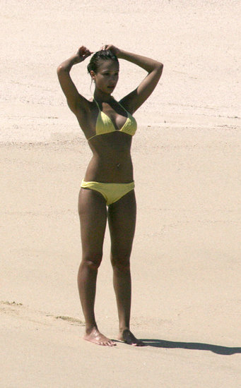Jessica Alba wore a hot yellow two-piece during an August 2005 trip to Mexico.
Jessica Alba wore a hot yellow two-piece during an August 2005 trip to Mexico.