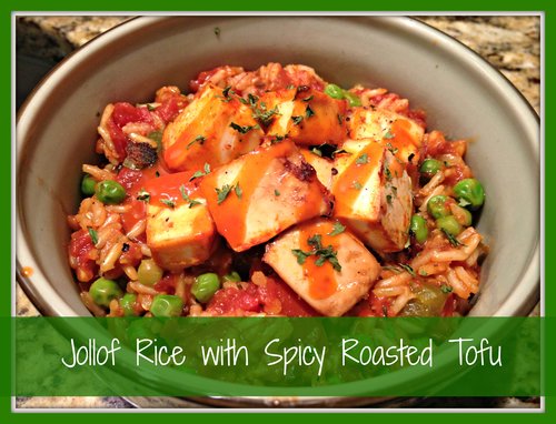 Jollof Rice with Spicy Roasted Tofu