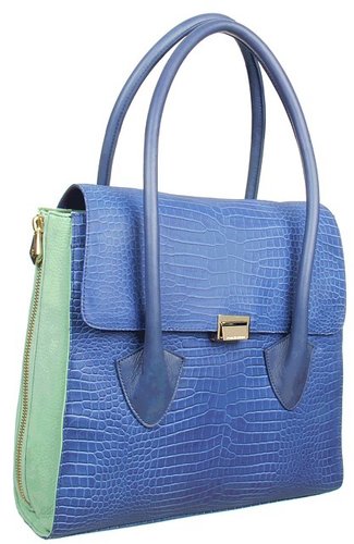 Pour La Victoire - Morandi Large Satchel (Navy Washed) - Bags and Luggage