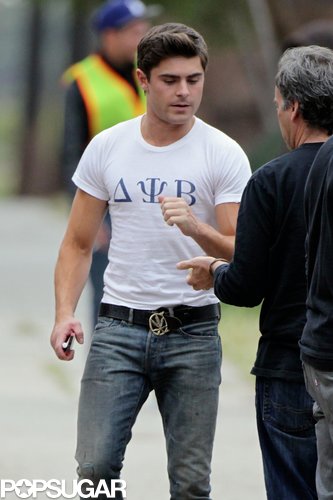 Zac Efron Rocks a Tight T-Shirt and a Tattoo For Townies Zac Efron Rocks a Tight T-Shirt and a Tattoo For Townies