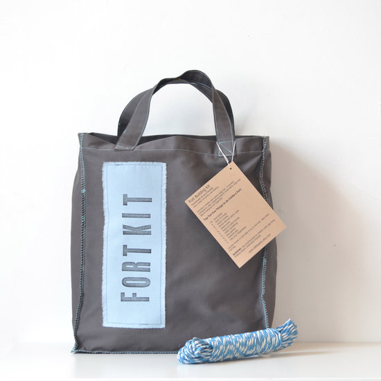Now here's a gift they'll love, a fort building kit ($85). It's eco-friendly and complete with "keep out" signs too!
Now here's a gift they'll love, a fort building kit ($85). It's eco-friendly and complete with "keep out" signs too!