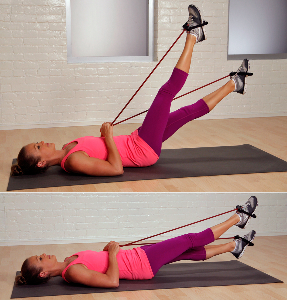 Flutter Kicks With Resistance Band Flutter Kicks With Resistance Band