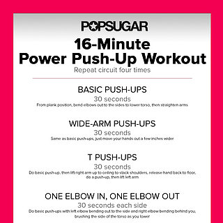 Push-Up Circuit Workout Poster