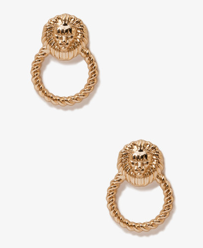 FOREVER 21 Lion Door Knocker Earrings