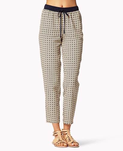 FOREVER 21 Ornate Drawstring Trousers