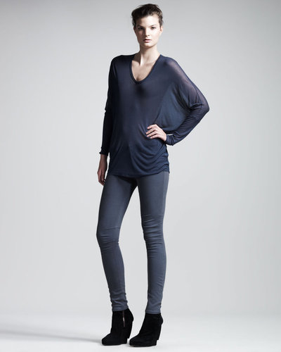 HELMUT Helmut Lang Voltage Dolman Top, Dusty Sapphire