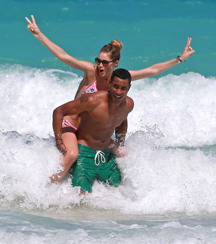 Doutzen Dons a Bikini For a Playful PDA Session With Sunnery Doutzen Dons a Bikini For a Playful PDA Session With Sunnery