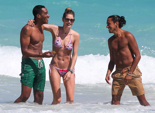 Doutzen Dons a Bikini For a Playful PDA Session With Sunnery Doutzen Dons a Bikini For a Playful PDA Session With Sunnery