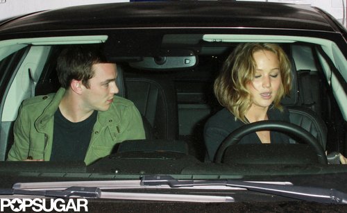 Jennifer Lawrence and Nicholas Hoult got into a car together.
Jennifer Lawrence and Nicholas Hoult got into a car together.