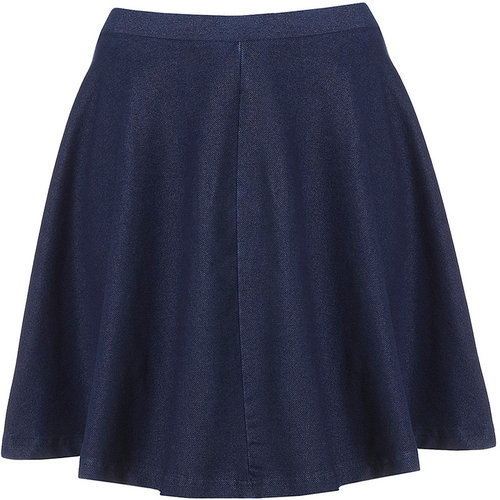 Dark Denim Skater Skirt
