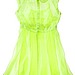 Mossimo® Women's Sleeveless Sheer Shirt Dress -Superb Yellow