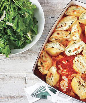 Spinach- and Ricotta-Stuffed Shells Spinach- and Ricotta-Stuffed Shells