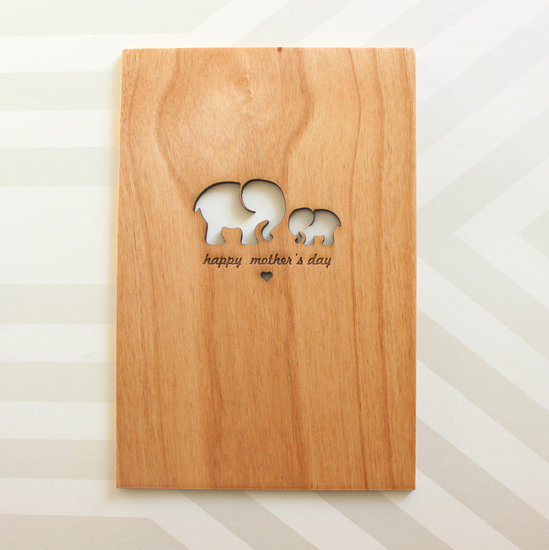 Cardtorial's laser-engraved wooden card ($10) is a gift in itself.
Cardtorial's laser-engraved wooden card ($10) is a gift in itself.