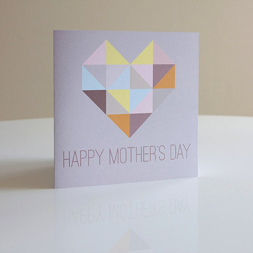A mod, mosaic heart card ($4) by Mardi & Me is a top pick for an artsy mama.
A mod, mosaic heart card ($4) by Mardi & Me is a top pick for an artsy mama.