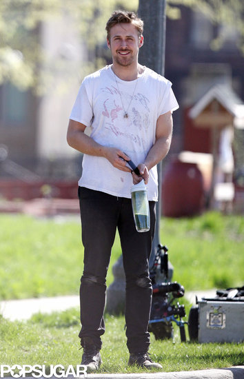 Ryan Gosling smiled on the set of How to Catch a Monster.
Ryan Gosling smiled on the set of How to Catch a Monster.
