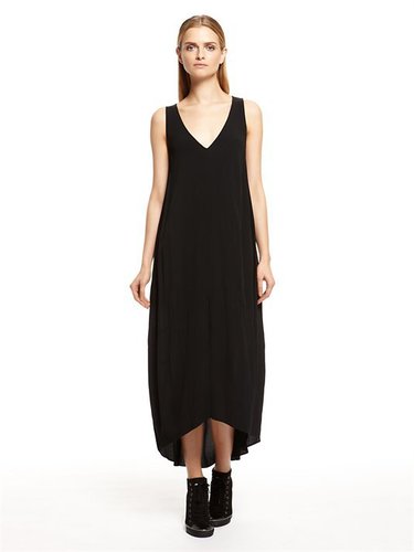 pureDKNY Ghost Crepe Maxi