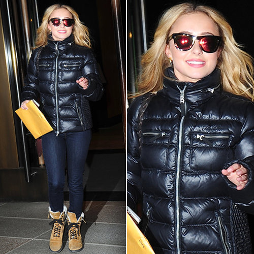 Hayden Panettiere accessorized her cool-weather look with a pair of red-hot mirrored shades by Westward Leaning.
Hayden Panettiere accessorized her cool-weather look with a pair of red-hot mirrored shades by Westward Leaning.