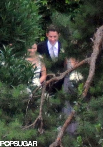 Emily Blunt and John Krasinski held their July 2010 wedding ceremony at George Clooney's Lake Como villa.
Emily Blunt and John Krasinski held their July 2010 wedding ceremony at George Clooney's Lake Como villa.