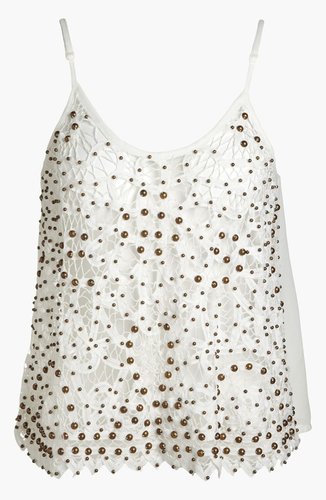 ASTR Studded Crochet Tank