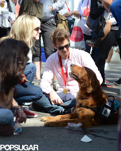 Emma and Andrew Bring PDA and a Pup to Revlon's Race Emma and Andrew Bring PDA and a Pup to Revlon's Race