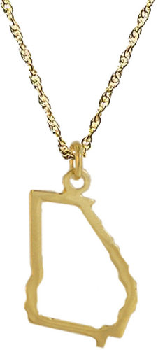 Maya Brenner Designs Southeast States Charm Necklace in Gold