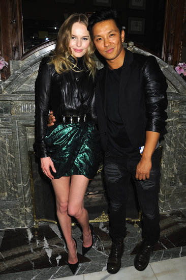 Kate Bosworth — dressed in a cool black and emerald look — and Prabal Gurung posed together at the Moda Operandi "midnight supper" launch in honor of the online retailer's exclusive Punk Shop collection.
Kate Bosworth — dressed in a cool black and emerald look — and Prabal Gurung posed together at the Moda Operandi "midnight supper" launch in honor of the online retailer's exclusive Punk Shop collection.