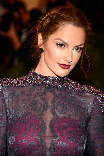 Minka Kelly's tousled braid paired for a sultry look that matched her purple ensemble perfectly at this year's Met Gala.
Minka Kelly's tousled braid paired for a sultry look that matched her purple ensemble perfectly at this year's Met Gala.