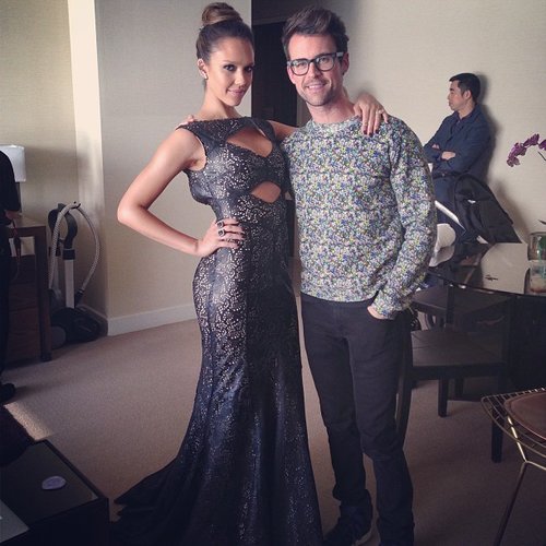 Jessica Alba and Brad Goreski posed together before Jessica took off for the event with Tory Burch.
Source: Instagram user mrbradgoreski
Jessica Alba and Brad Goreski posed together before Jessica took off for the event with Tory Burch.
Source: Instagram user mrbradgoreski