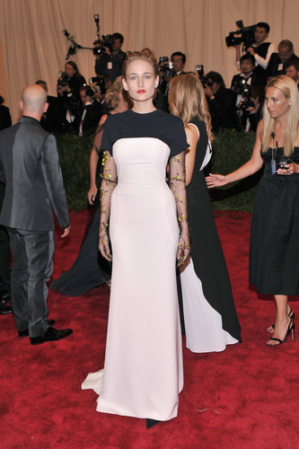 Leelee Sobieski at the Met Gala 2013.
Leelee Sobieski at the Met Gala 2013.