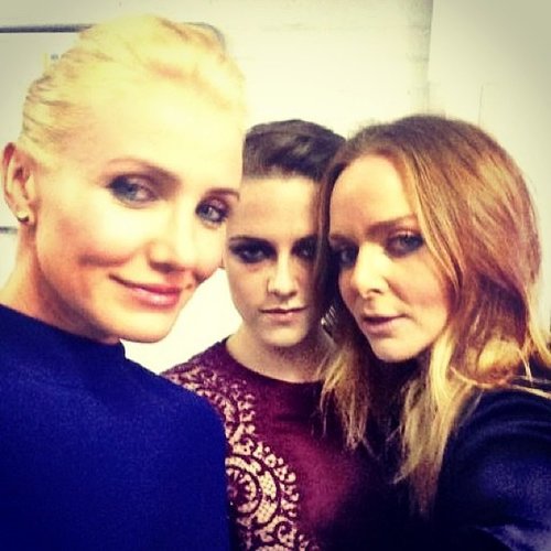 Cameron Diaz, Kristen Stewart, and Stella McCartney squeezed in for a selfie.
Source: Instagram user stellamccartney
Cameron Diaz, Kristen Stewart, and Stella McCartney squeezed in for a selfie.
Source: Instagram user stellamccartney