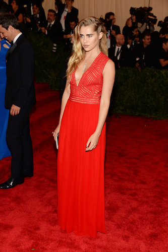 Teresa Palmer didn't skimp on the bright in a red plunging Diane von Furstenberg gown and Maria Canale for Forevermark jewels.
Teresa Palmer didn't skimp on the bright in a red plunging Diane von Furstenberg gown and Maria Canale for Forevermark jewels.