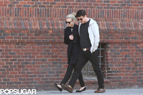 Carey Mulligan and Marcus Mumford kept close.
Carey Mulligan and Marcus Mumford kept close.