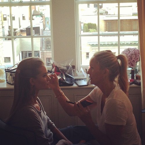 Rosie Huntington-Whiteley shared photos from the makeup chair.
Source: Instagram user rosiehw
Rosie Huntington-Whiteley shared photos from the makeup chair.
Source: Instagram user rosiehw