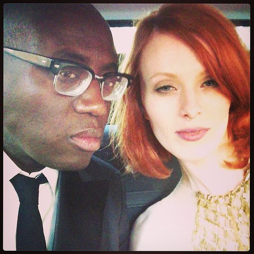 Karen Elson hitched a ride with Edward Enninful.
Source: Instagram user misskarenelson
Karen Elson hitched a ride with Edward Enninful.
Source: Instagram user misskarenelson