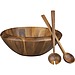 Acacia Salad Bowl and Servers