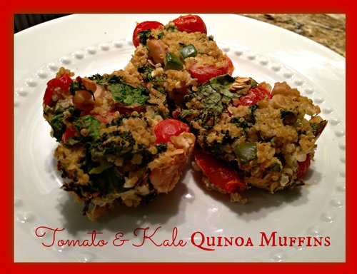 Tomato & Kale Quinoa Muffins