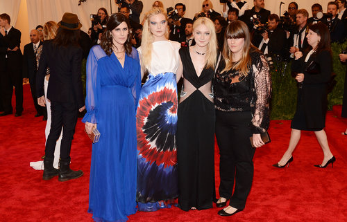 Elle Fanning and Dakota Fanning at the Met Gala 2013.
Elle Fanning and Dakota Fanning at the Met Gala 2013.