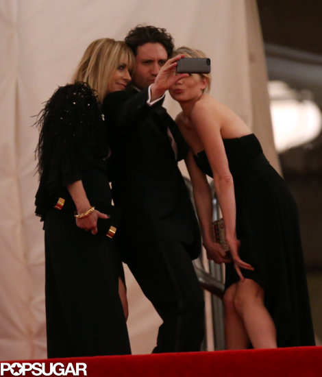 Michelle Williams posed with Kim Gordon and Edgar Ramirez at the Met Gala.
Michelle Williams posed with Kim Gordon and Edgar Ramirez at the Met Gala.