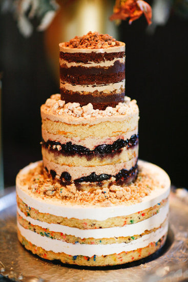 Let's just say that this cake without fondant or frosting is less than traditional (but surely fun!).
Photo by Connie Lyu Photography via Style Me Pretty
Let's just say that this cake without fondant or frosting is less than traditional (but surely fun!).
Photo by Connie Lyu Photography via Style Me Pretty
